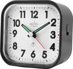 Acctim Hudson Radio Controlled Metallic Black Alarm Clock (71803 )