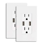 Double Switch Socket With 2USB Ports 2.4amp (1054)