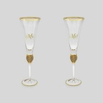 MR&MRS DIAMANTE FLUTES GOLD