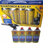 5 pc blow torch kit with butane gas