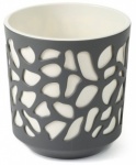 Duet Pot 19.5cm - Cream & Anthracite