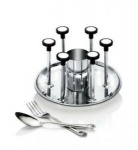 TRISTAR SS GLASS AND SPOON STAND