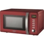 Beko 800W Retro Compact Microwave, 20L Red (MOC20200R)