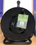 Pifco 4 Way/Gang Extension Reel With Re-Settable Safety Thermal Cutout - 50 Metres