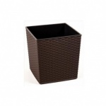 Lamella Flowerpot Rattan Juka 190x 190mm mocha