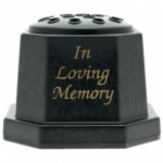 Black Ilm-Memoral Vase Plastic