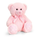 35cm Baby Spotty Bear- Pink