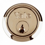 Yale P1109 Replacement Rim Cylinder & 2 Keys Chrome Finish