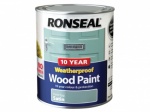 Ronseal 10 Year Weatherproof Wood Paint 750ml DUCK EGG SATIN