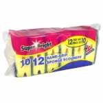 Superbright 10pc Sponge Scourers 12 FOR 10 PROMO PACK X 10