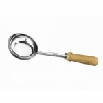 Stainless Steel Wood Handle Udipi Skimmer No.6