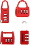Am-Tech 4pc combination padlock set (T1153)