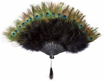 Peacock Fan Black