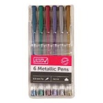Metallic Gel Pens 6PK