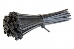 BULK HARDWARE cable tie BLACK 200mm x 4.8mm pack of 100 (EK274)