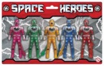 5 SPACE HEROES WITH LIGHT  BLISTERCARD