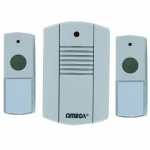 Omega Cordless Portable Plug In Door Chime Set (17622)