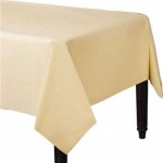 Plastic Table Cover 54 x 108 - Vanilla Cream