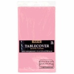Plastic Table Cover 54 x 108 - Baby Pink