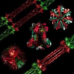 7 ASSORTED PACKS OF FOIL DECORATIONS GREEN/RED