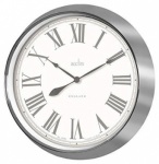 'Belmont' 33cm Metal Wall Clock in  CHROME