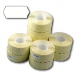 CT4 26MM X 12MM WHITE PERMANENT PRICE GUN LABELS 30ROLLS X 1500 (R182647)