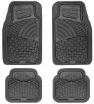 Brookstone 4pc  PREMIUM Carpet Car Mat Set (360274)