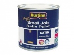 Rustins QD satin small job oxford blue paint 250ml (SPOBW250)