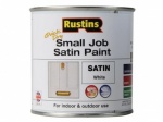 Rustins QD satin small job White paint 250ml (SPWHW250)