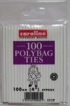 Caroline 100mm Poly Bag Ties 100pc (1117)