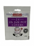 24 Caroline 1lb Jam Pot Covers (1110)
