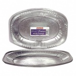 Caroline Foil 14'' Platters With Domes pk3 (1087)