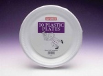 Caroline 10'' Plastic Plates 10pcs (1413)
