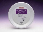 Caroline 10'' Plastic Plates 10pcs (1413)