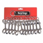 Metal Hipster Keyrings - Pack of 12