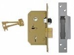 Chubb 5-Lever Mortice Deadlock 67mm Pb (V-3G115-PB-6)