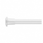 Croydex Telescopic Shower Curtain Rod White (Extend From 106cm-183cm)