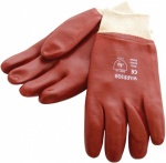 Am-Tech Heavy Duty Red Pvc Working Gloves N2400