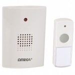 Omega Battery Door Chime Weatherproff White Rcdc-03 Cordless  LED Illuminated
