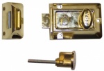 Era 60mm Tradition Door Lock Brass/ Brass Cyl.Card