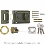 Era 60mm Tradition Door Lock Carded Green/Brass Cyl. Card
