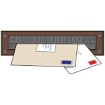 Internal Letterbox Draught Seal Brown