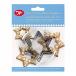 Tala Plain Star Cutters Set Of 3 S/S