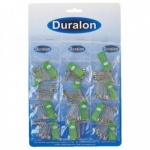 Duralon Safety Pins Silver Card of 12 (3206)