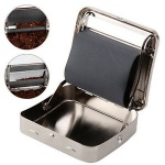 Auto Rolling box steel silver (Cigarette Rolling Strong Box)