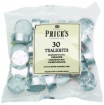 Prices White Tealights Bag x30