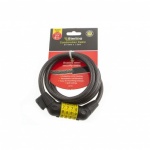 Sterling Locking Cable + Bracket - Combination Self Coiling (1.5mx10mm) (Bike Lock)