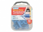 Plasplug 10pc  Heavy Duty Plasterboard Plugs (HCF110)