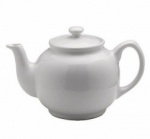 P&K WHITE 10CUP TEAPOT