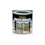 Rustin Black Matt Paint Q/D 2.5Ltr